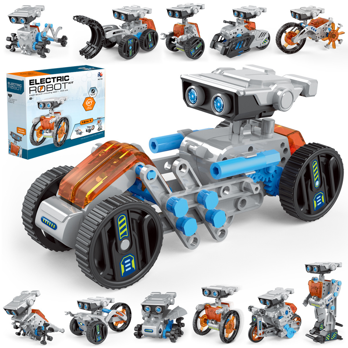 Science Robot - Zestaw 12 w 1 do eksperymentów
