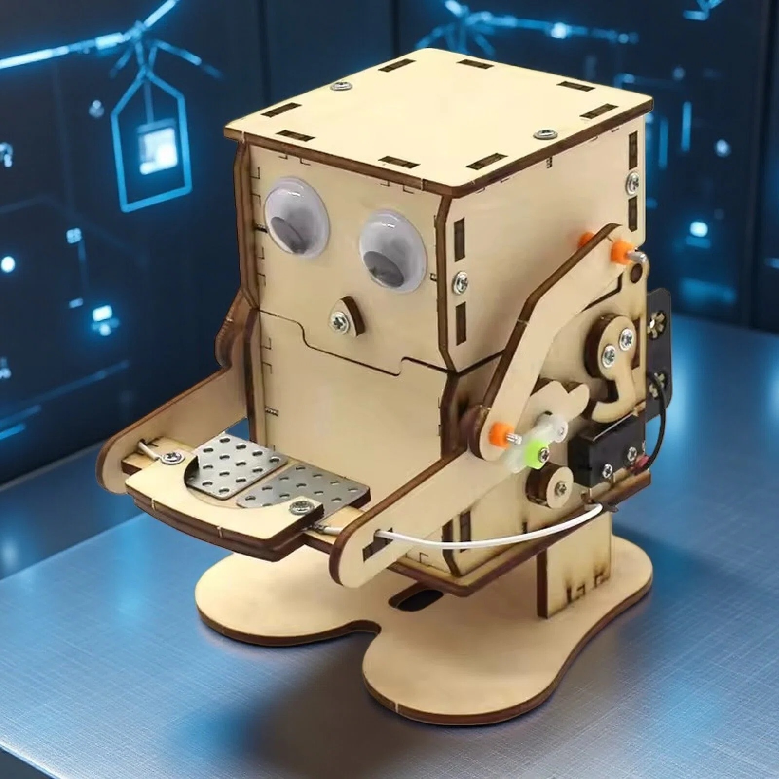 Science Robot - Robot pochłaniający monety - model do