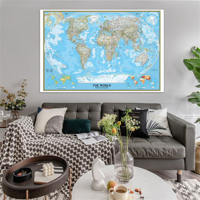 Plakat z mapą świata w języku  – Star Map Poster recenzja i cena